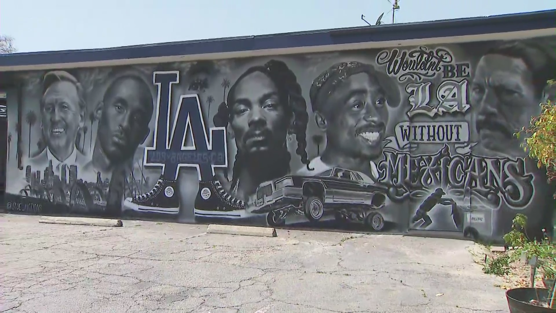 Mural en el condado de Los Ángeles podría ser derribado por violación del código municipal